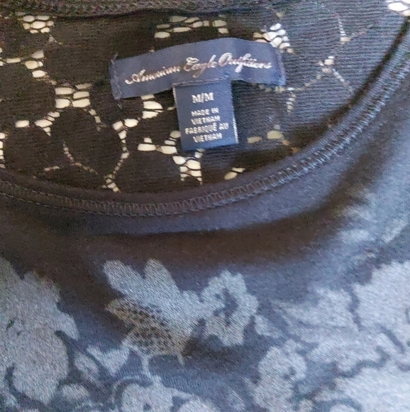 Boho Casual American Eagle Women’s Tank Floral Print Size Medium Y2K Basics - Picture 6 of 7